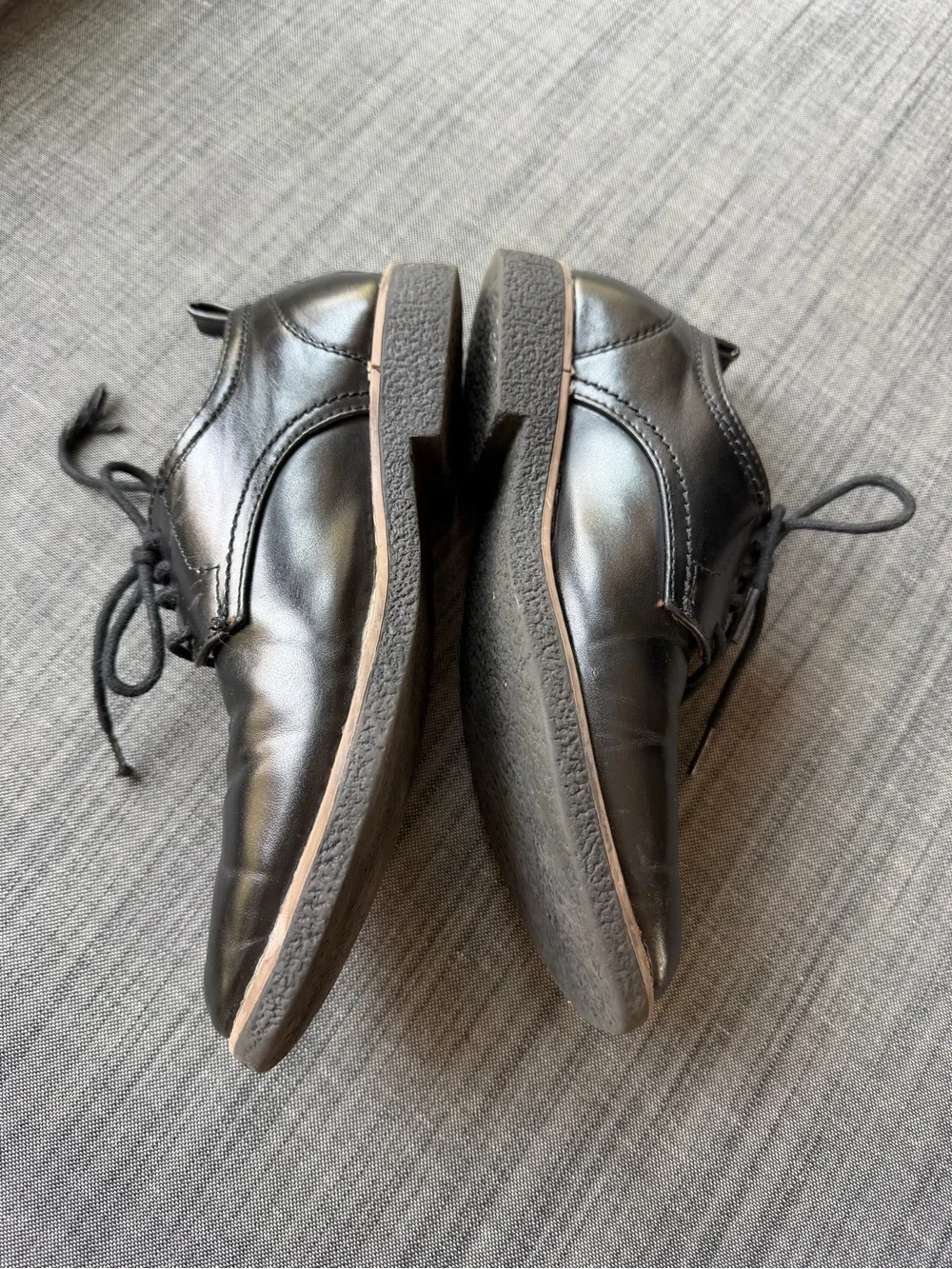 Deer Stags Black Kids Lace-Up Dress Shoes